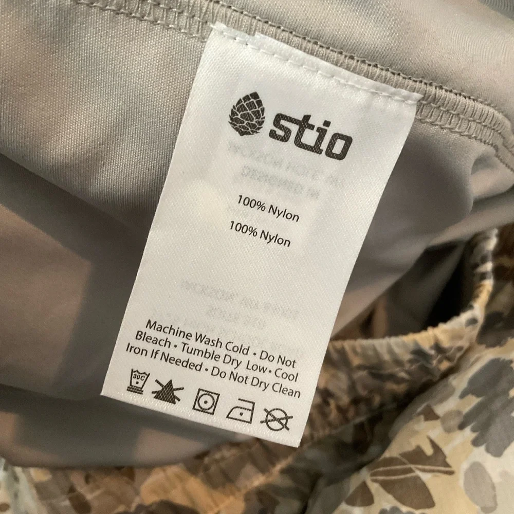 Stio Grey Taupe Second Light Nylon Pull On Skort Size Large